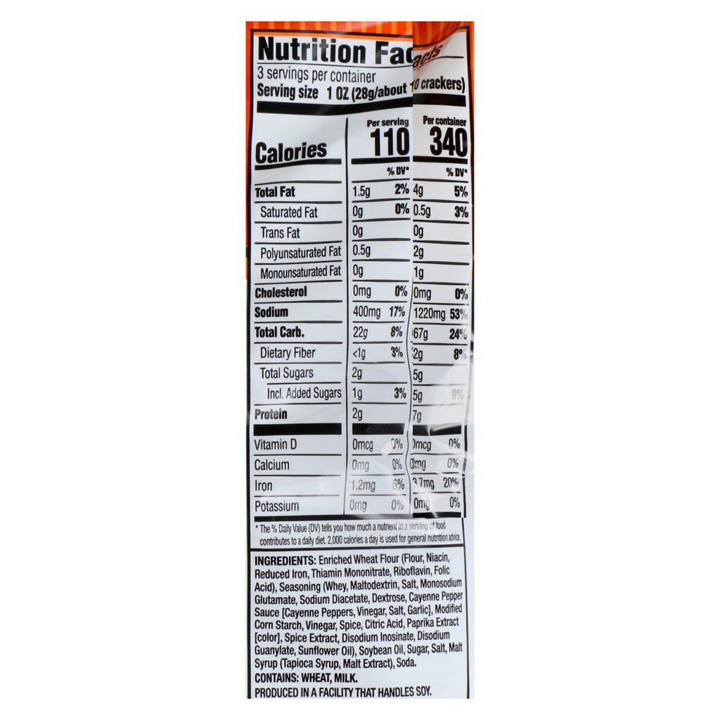 Snack Factory Buffalo Wing-Flavored Pretzel Crisps, 3-oz. Bags