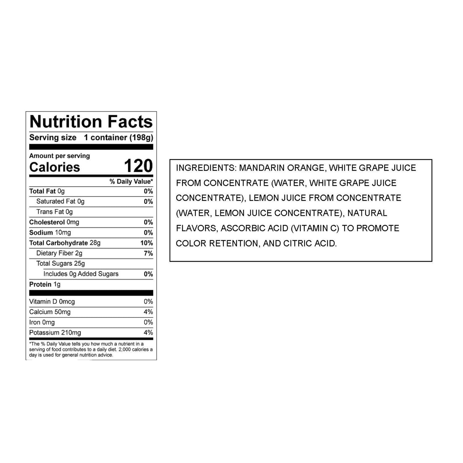 Dole Mandarin Orange, 7 oz. Cup