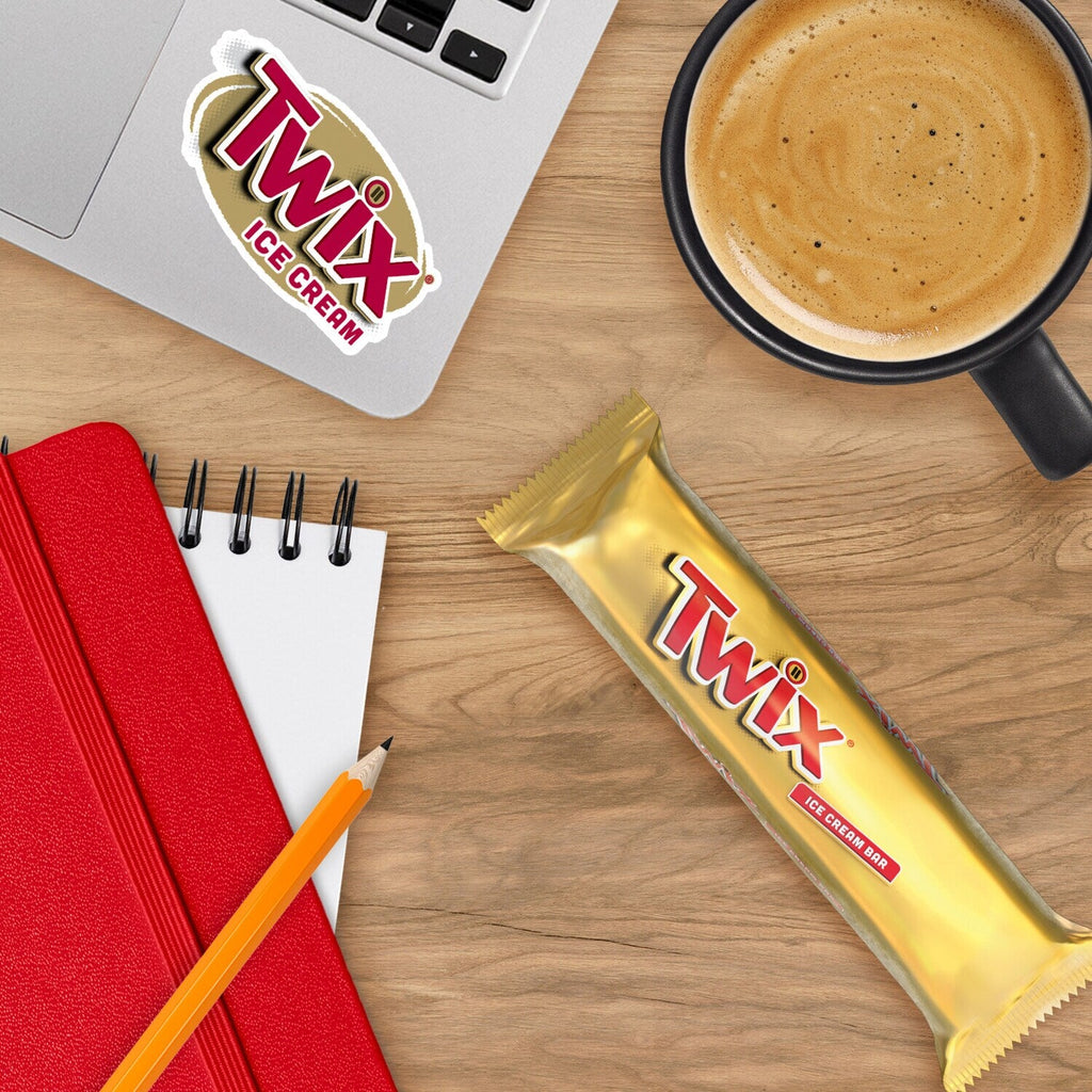 TWIX Ice Cream Bar Vanilla Caramel Chocolatey Cookie Dessert Bar, 3 Oz Bar