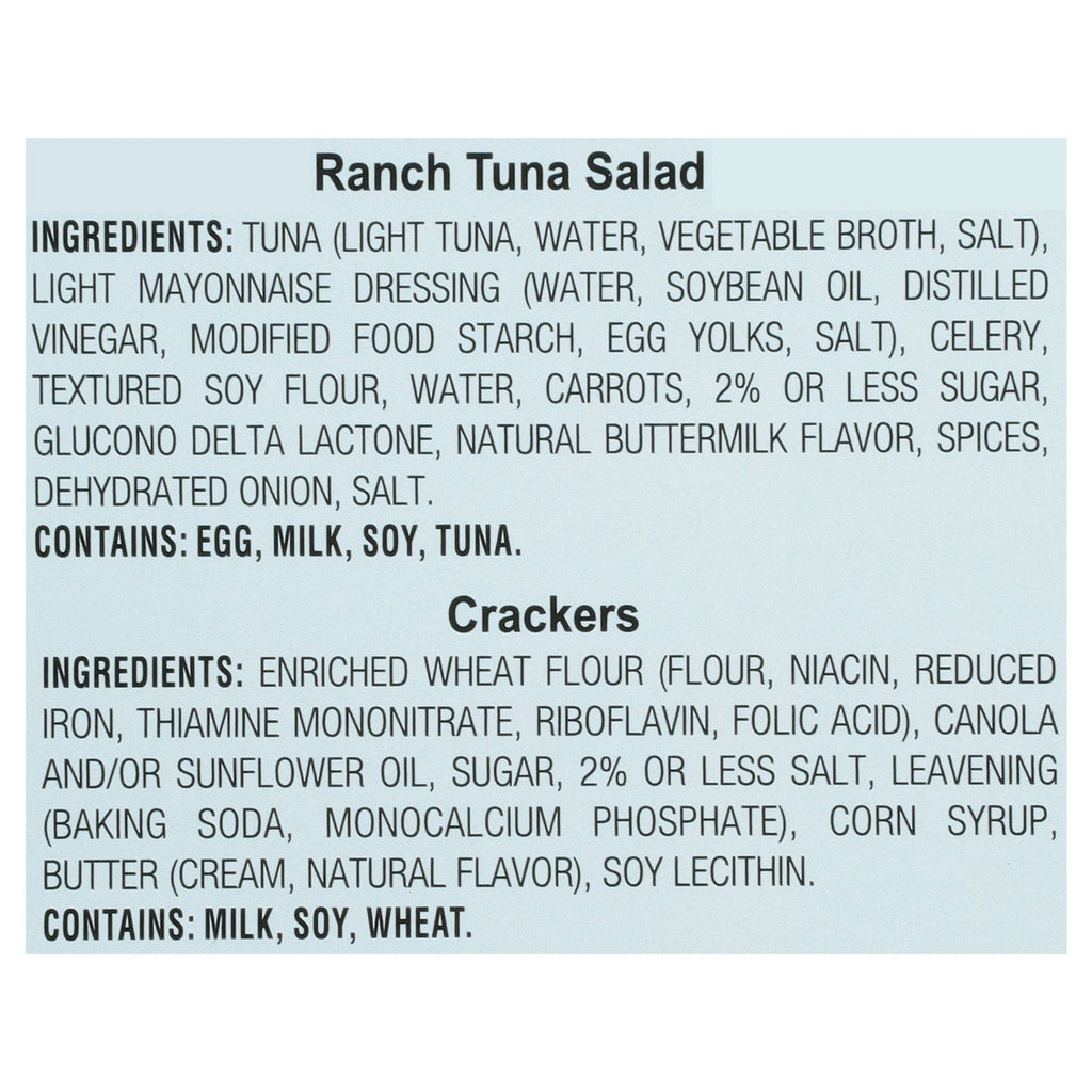 Brunswick Naturally Flavored Ranch Tuna Salad With Crackers, 1-ct.