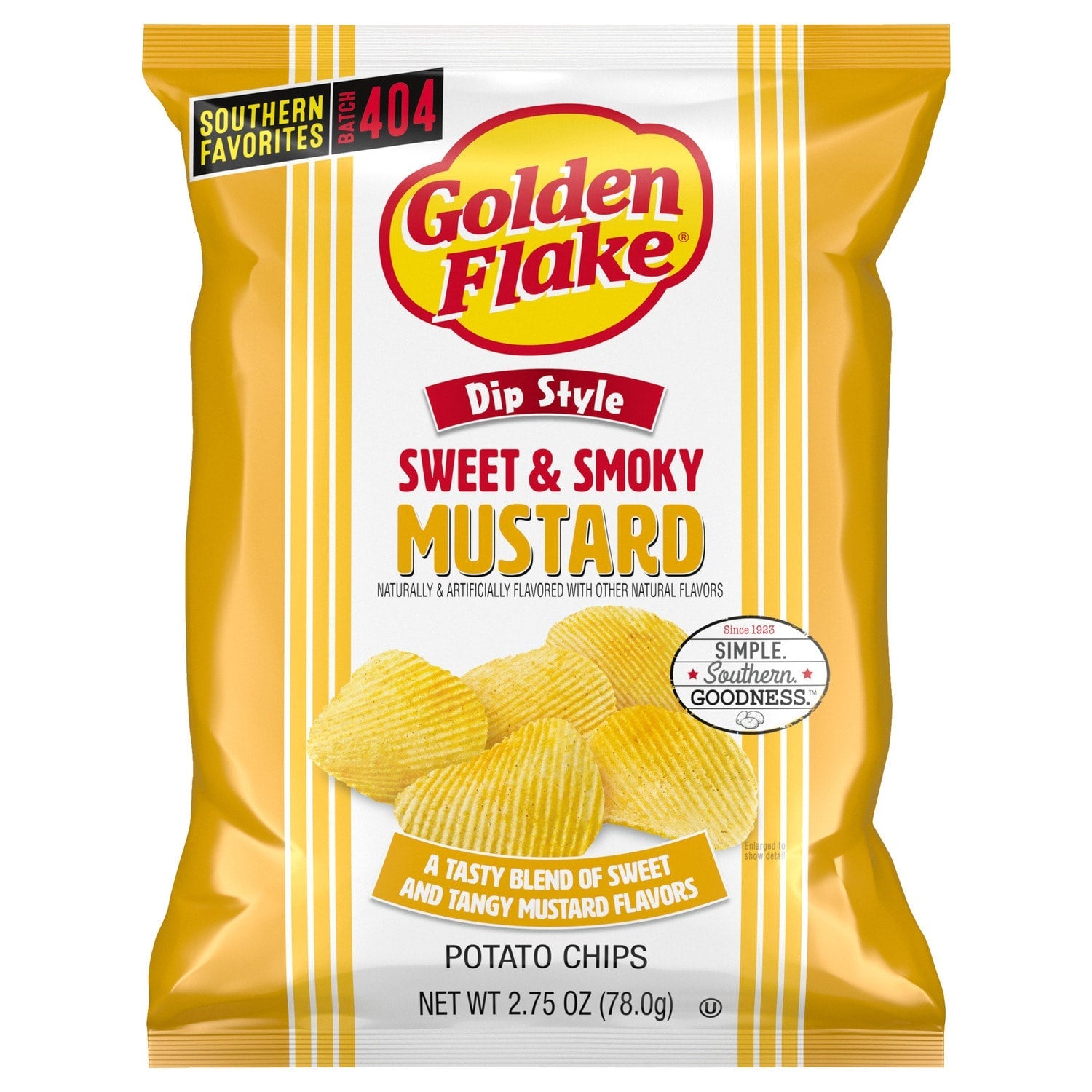 Golden Flake Mustard Flavored Potato Chips, 1-ct.