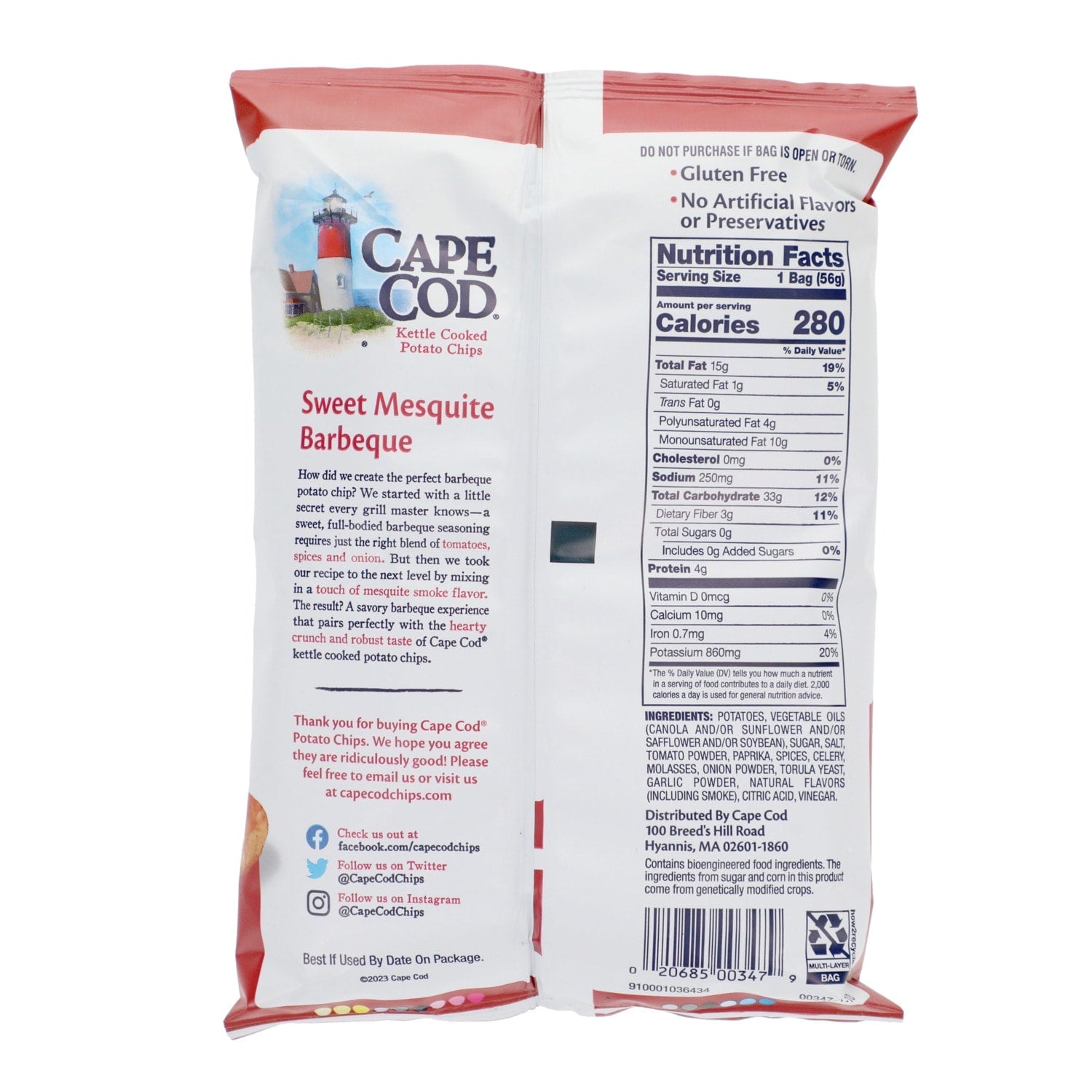 Cape Cod Kettle Cooked Potato Chips, 1-ct.