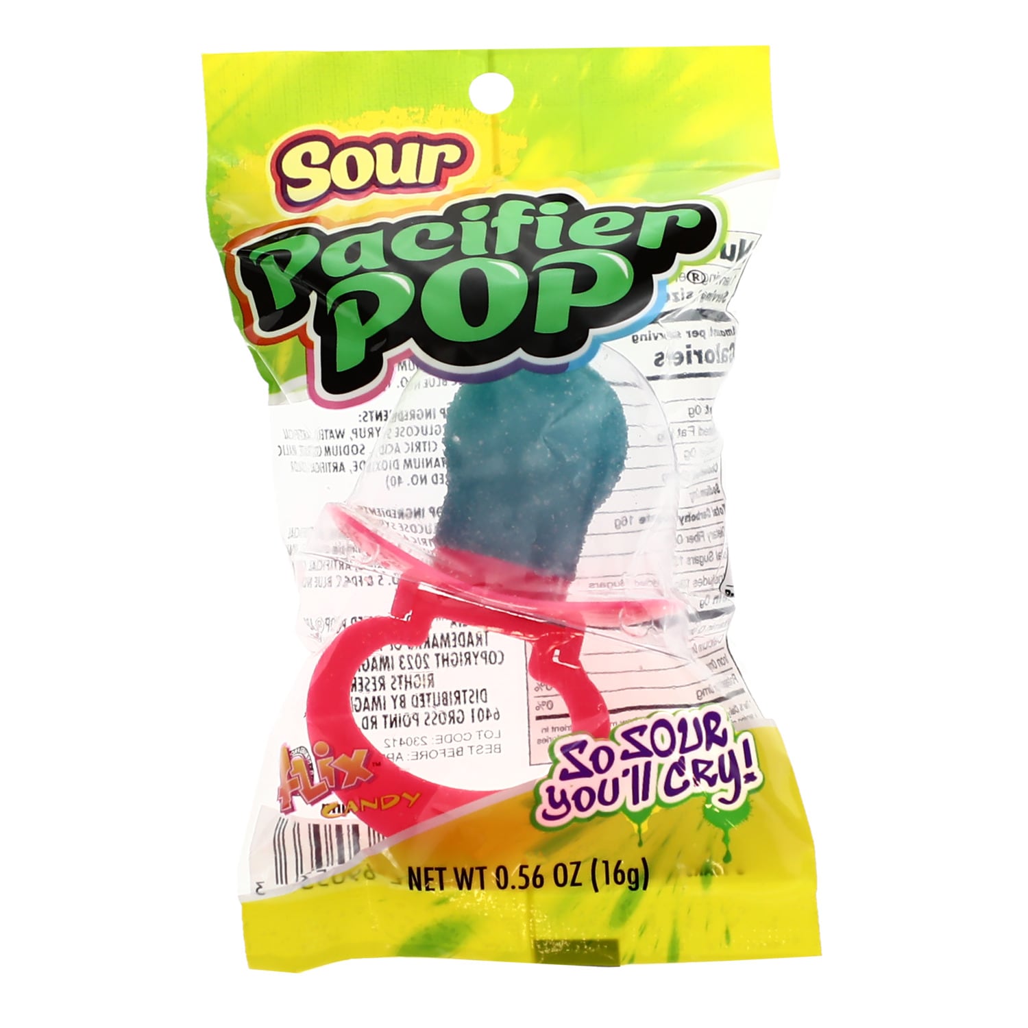 Sour Pacifier Pops Assorted, 0.56-oz. Packs