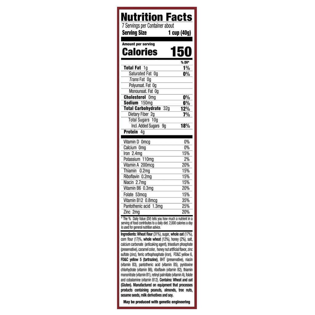 GF Brands Honey Nuts Toasted Oats, 1-ct.