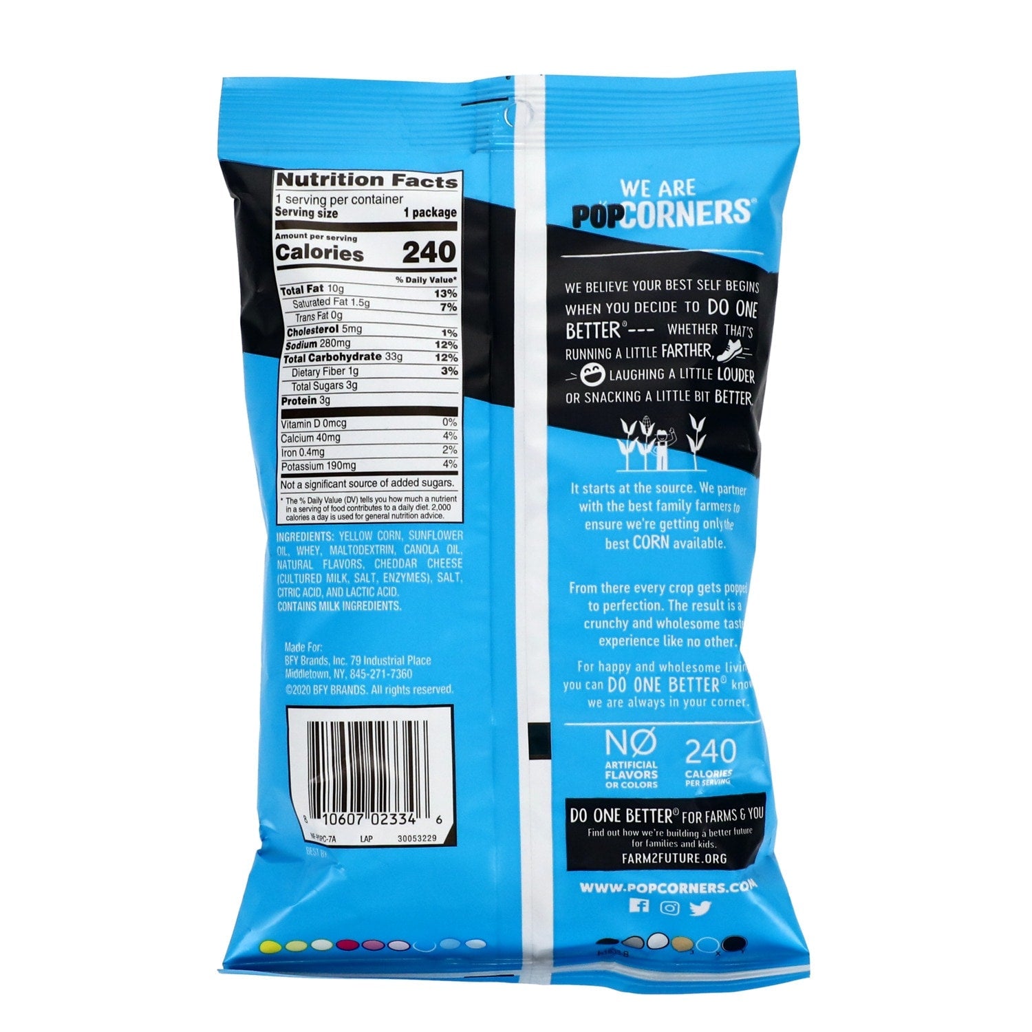 Popcorners White Cheddar Snack Chips, 1.7-oz.