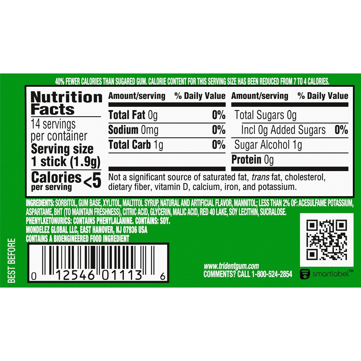 Trident Sugar Free Gum - Watermelon Twist, 14-pc. Packs