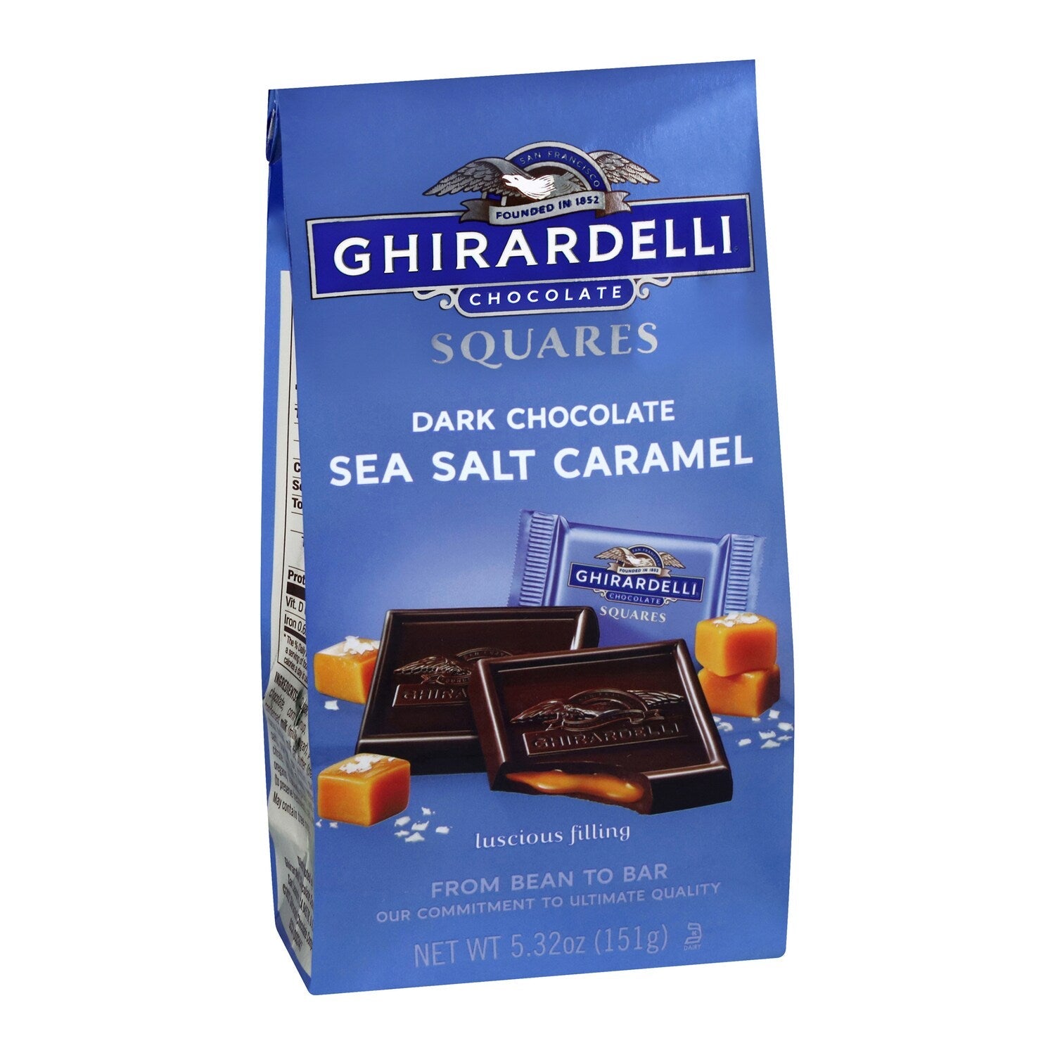 Ghirardelli Dark Chocolate and Sea Salt Caramel Squares, 1-ct.