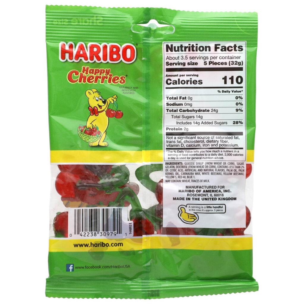 Hairbo Happy Cherries Gummi Candies, 4 oz. Bags