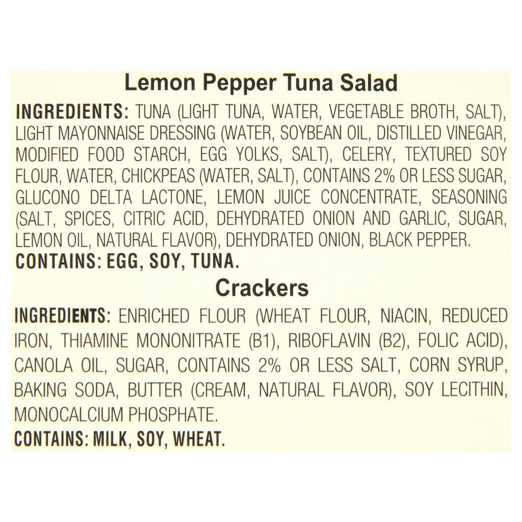Brunswick Ready-To-Eat Lemon Pepper Tuna Salad with Crackers, 1-ct.