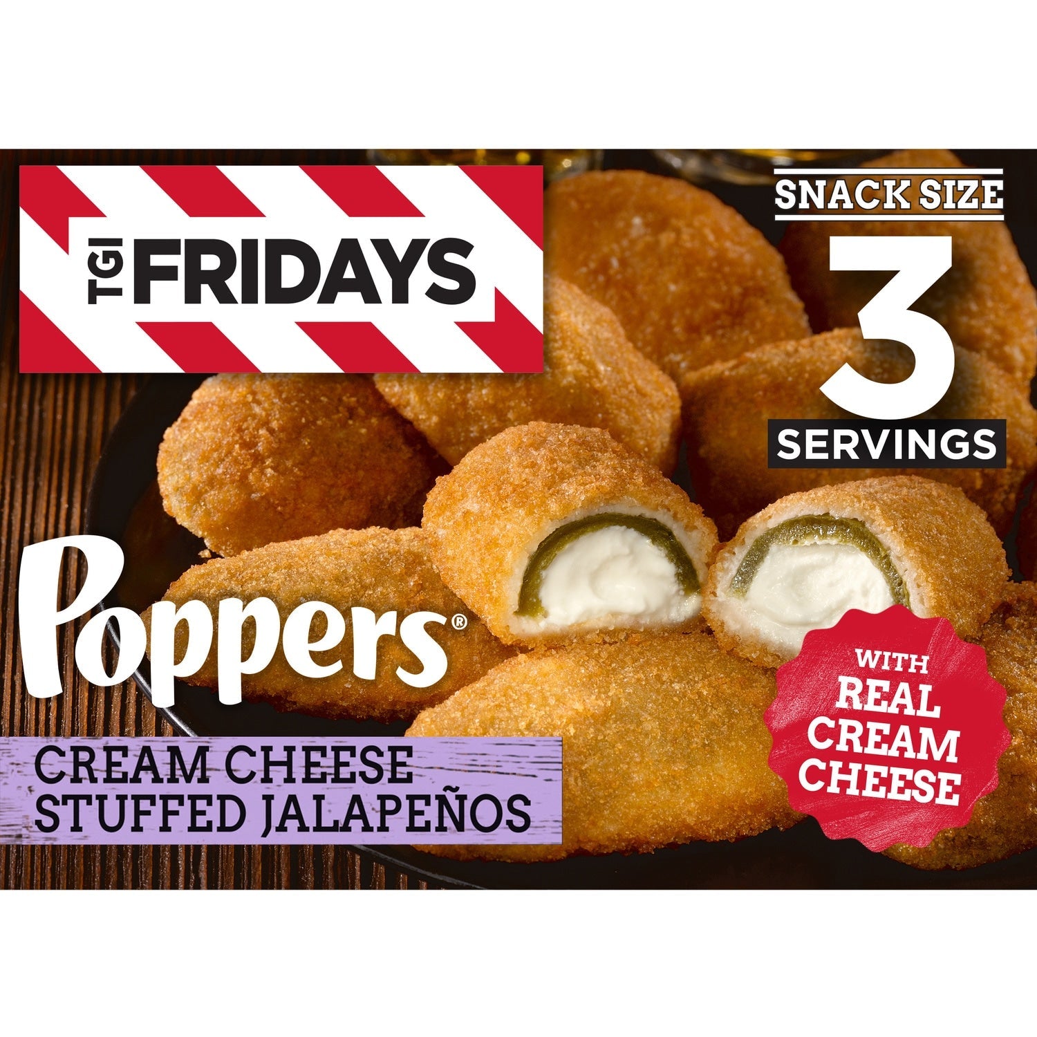 T.G.I. Fridays Frozen Cream Cheese Stuffed Jalapeno Poppers, 8 oz.