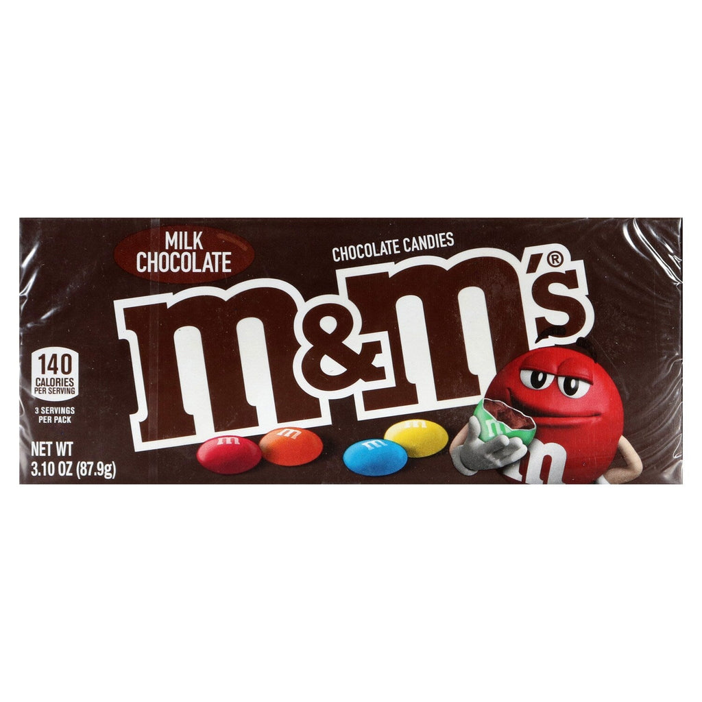Mars M&amp;MâS Milk Chocolate Candy Movie Theater Box, 3.1 oz.