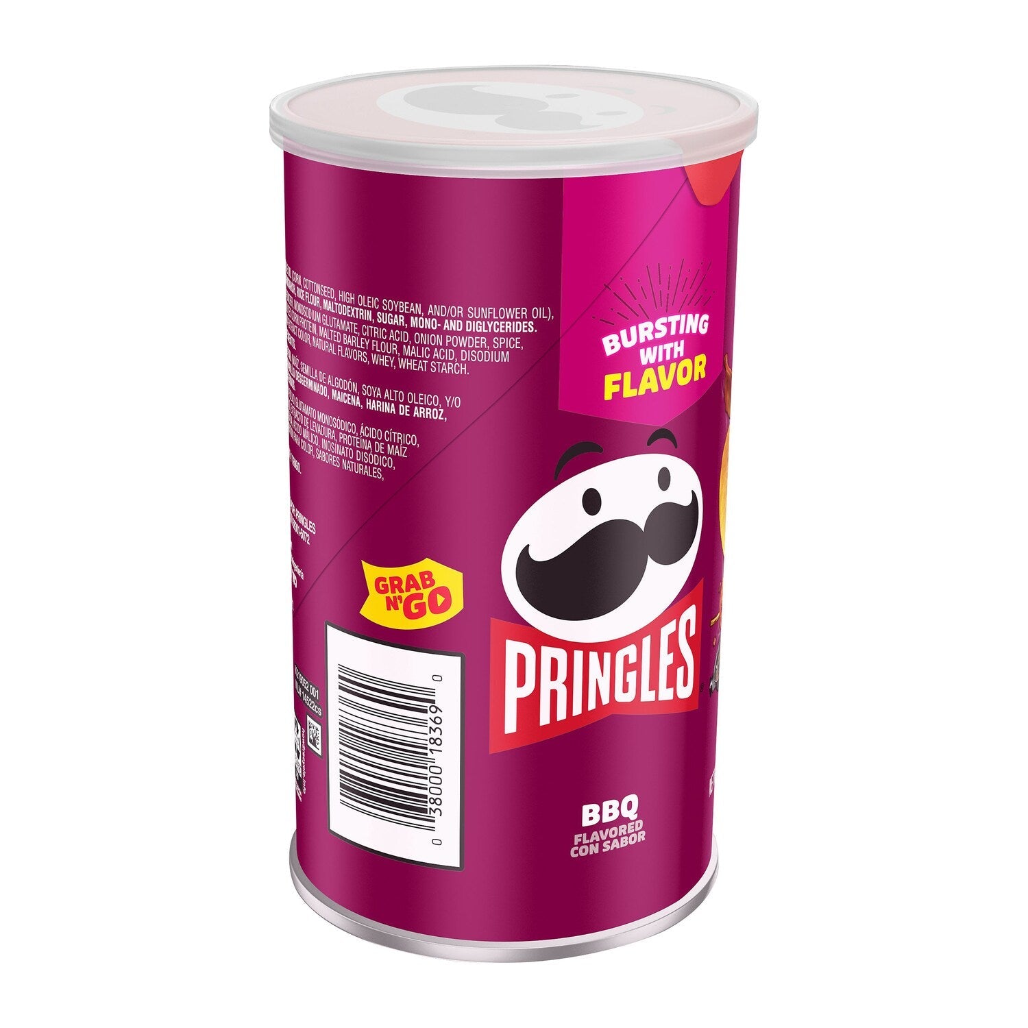 Pringles Grab &amp; Go Barbecue Chips, 2.5 oz.