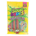 Sour Dudes Sour Belts Rainbow Berry Flavor Candy, 5 oz.