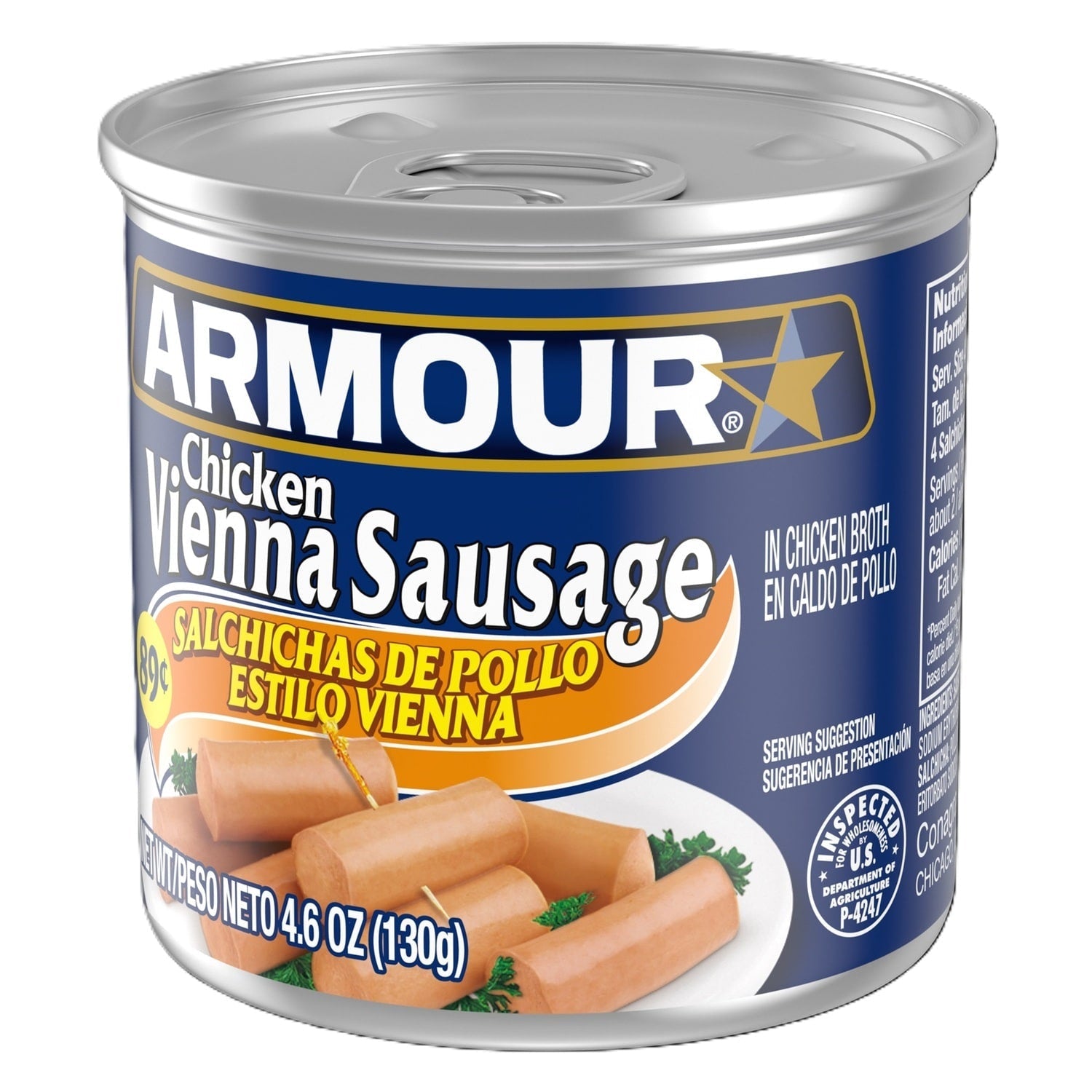 Armour Chicken Vienna Sausages, 4.6 oz Cans