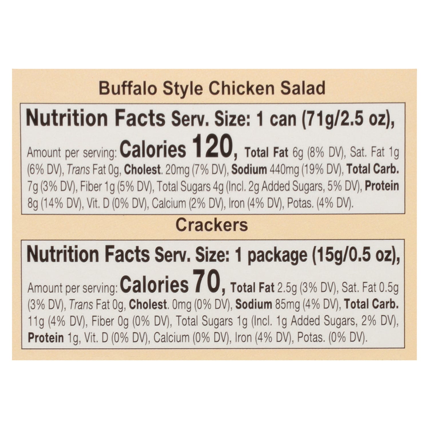 Brunswick Buffalo-Style Chicken Salad With Crackers, 1-ct.