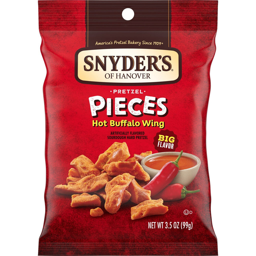 Snyder's of Hanover Hot Buffalo Wing Pretzel Pieces, 3.5 oz.
