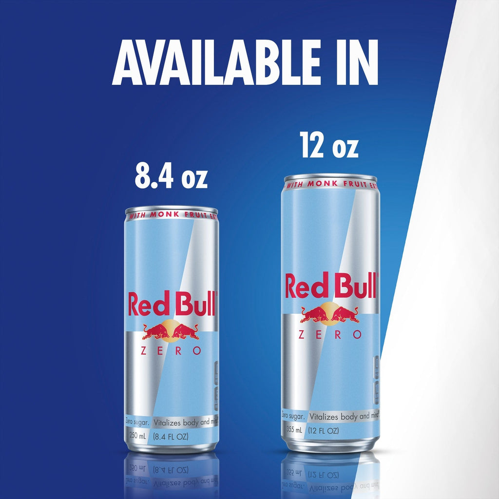 Red Bull Zero Energy Drink, 8.4 fl. oz. Can, 80mg Caffeine,&nbsp;Taurine&nbsp;&amp; B&nbsp;Vitamins