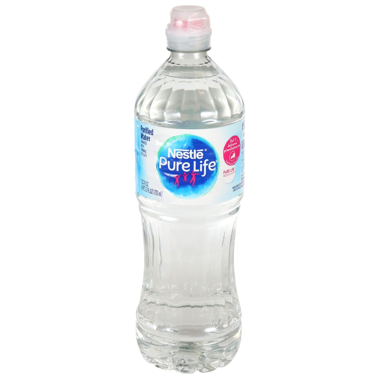 Nestle Pure Life Sport Cap Water Bottles, 23.67 fl. oz.