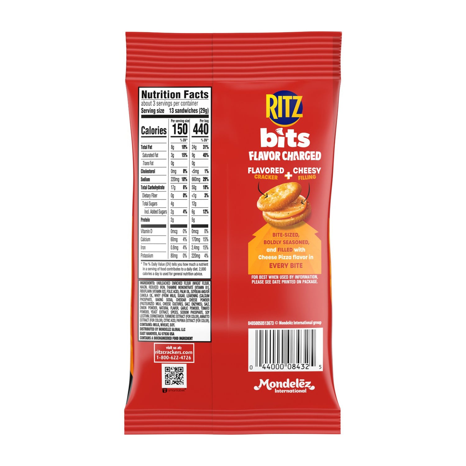 Ritz Bits Cheese Pizza Flavored Cracker Sandwiches, 1-ct.