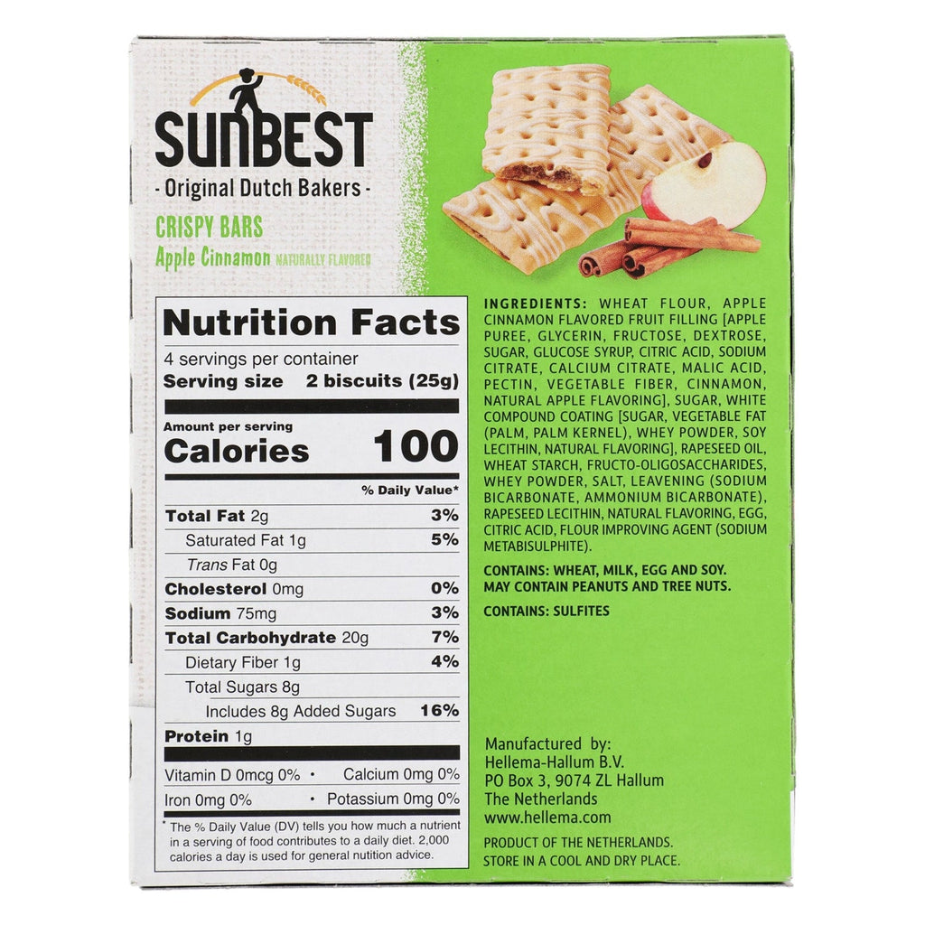 Sunbest Apple Cinnamon-Flavored Pastry Crisps, 2-pc Pack.