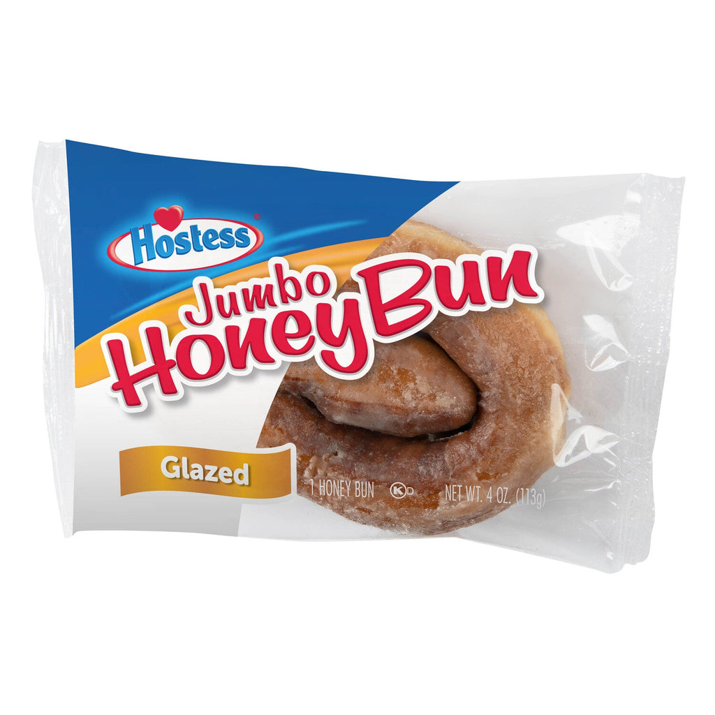 Hostess Jumbo Glazed Honey Bun Single Pack, 1-ct.