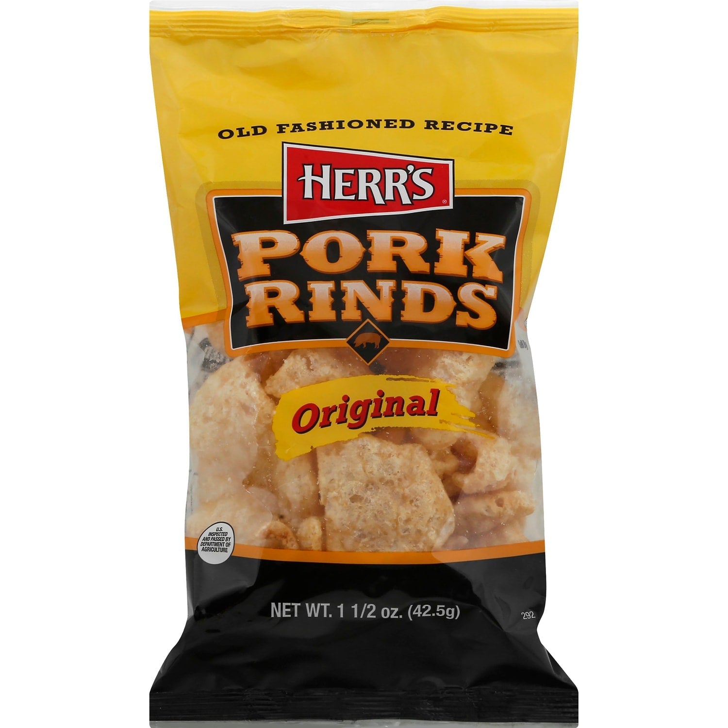 Herr's Original Pork Rinds, 1.5 oz Bag