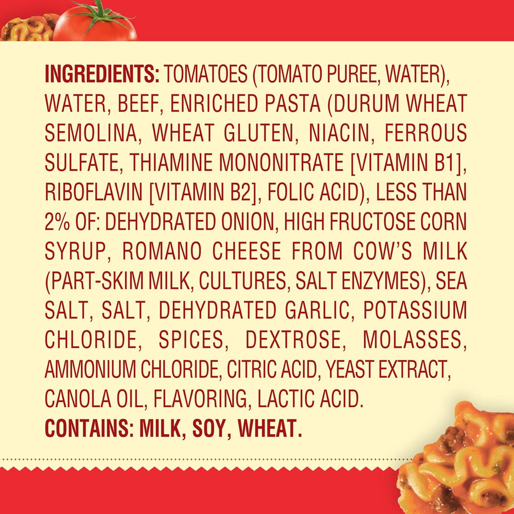 Chef Boyardee Lasagna Pasta In Tomato Sauce, 1-ct.