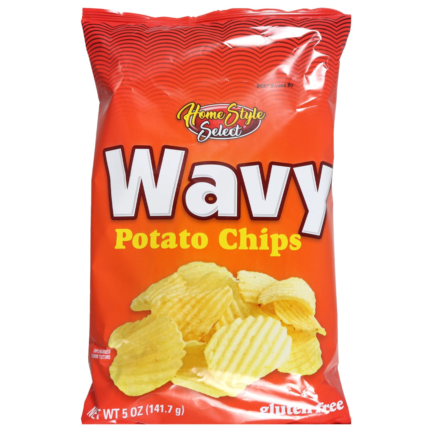 Homestyle Select Wavy Potato Chips, 5-oz. Bag