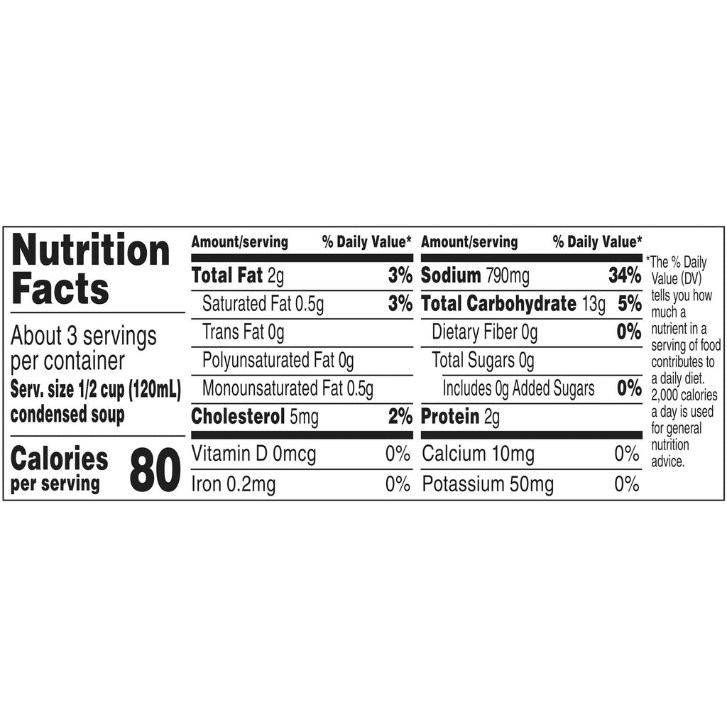 Campbellâs Condensed Chicken with Rice Soup, 13.8-oz. Cans