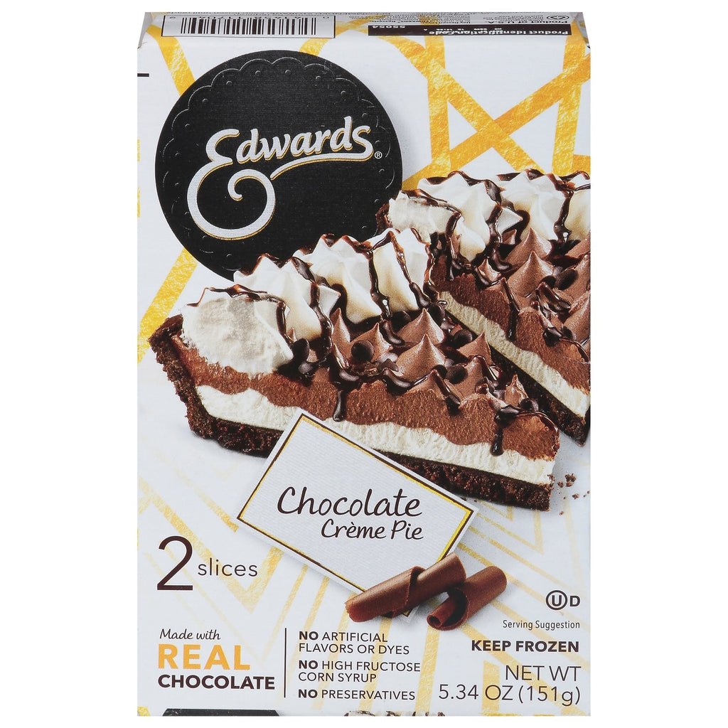 Edwards Frozen Chocolate CrÃ¨me Pie Slices, 2 pk.