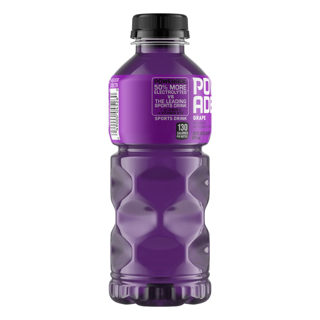 Powerade Grape Sports Drink, 20 fl oz. Bottle