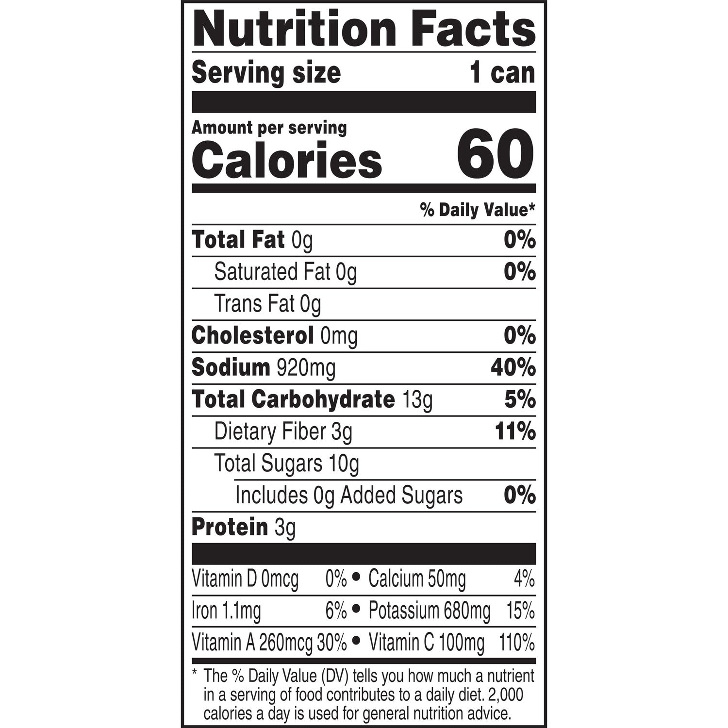 V8 Original Vegetable Juice Drink, 11.5-oz. Can