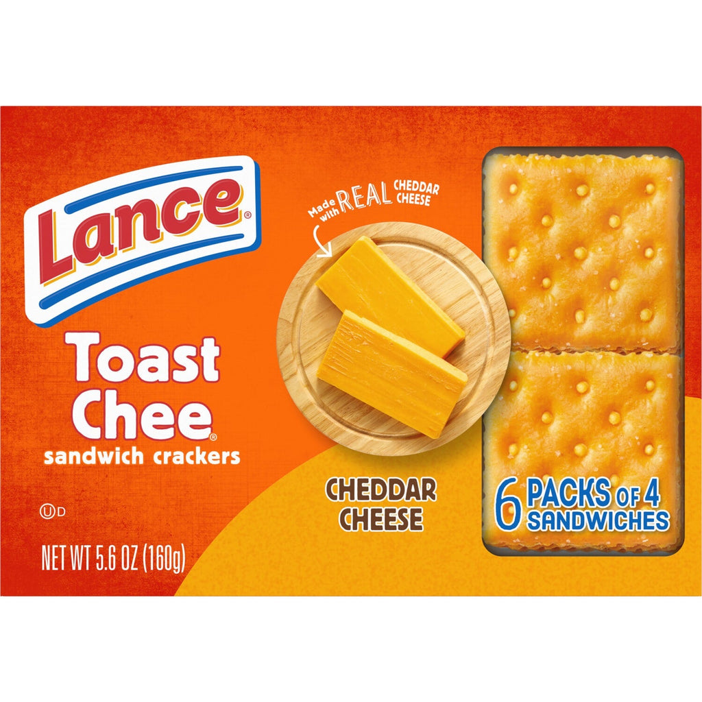 Lance Sandwich Crackers - ToastChee Cheddar, 6 pk.