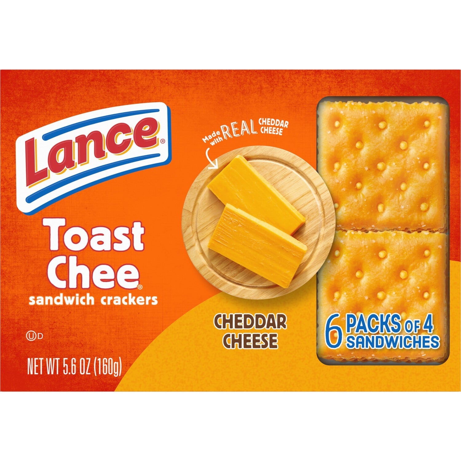 Lance Sandwich Crackers - ToastChee Cheddar, 6 pk.
