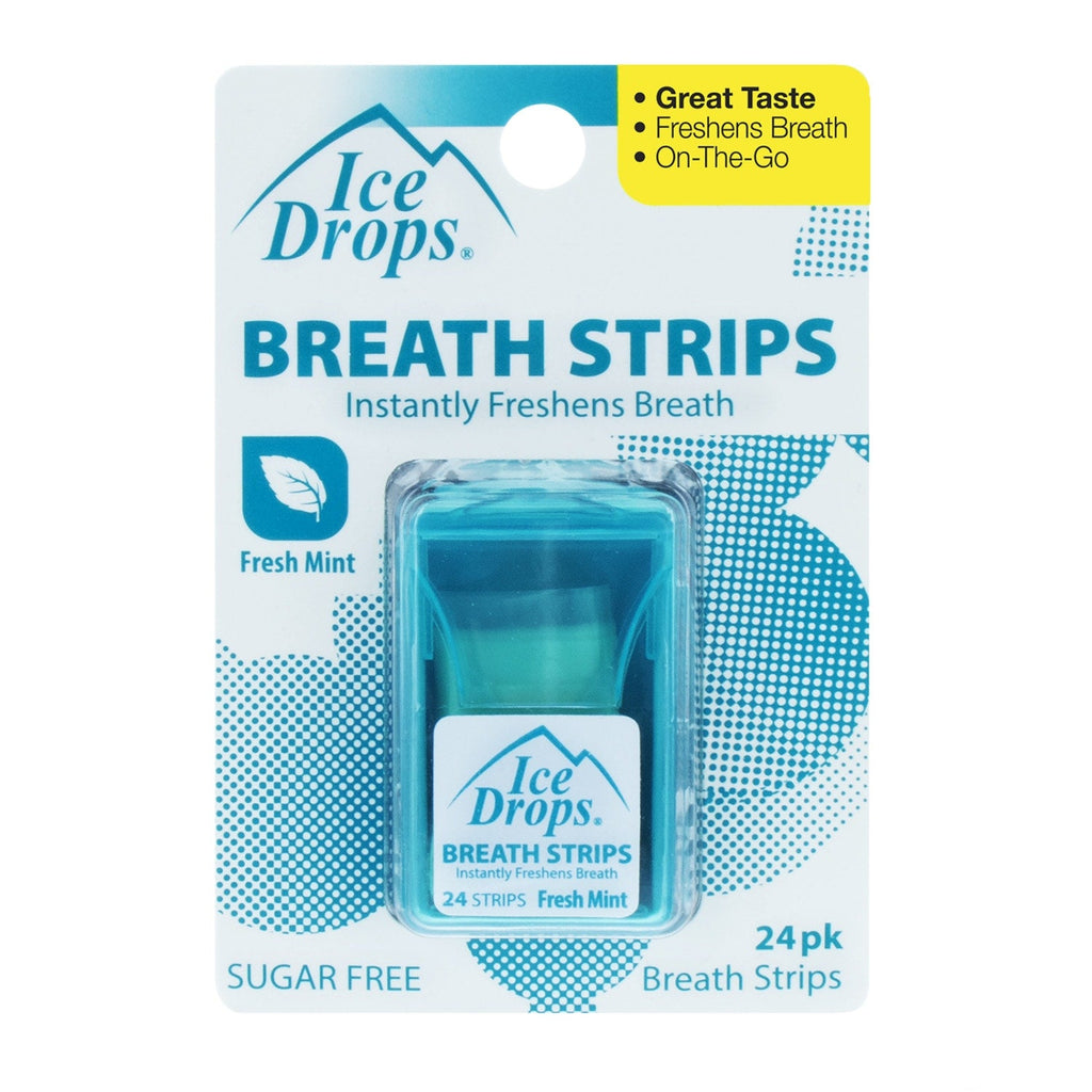 Oralabs Ice Drops Fresh Mint Breath Strips, 24-ct. Packs