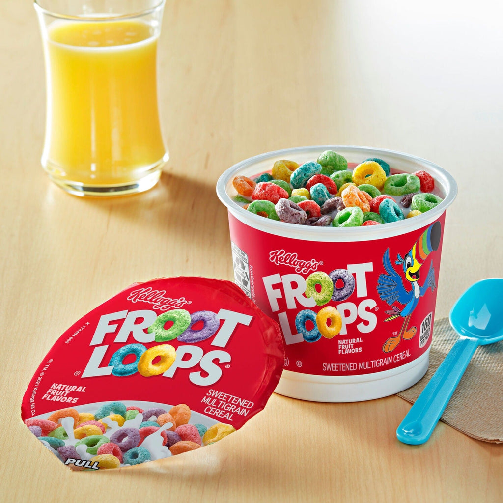 Kellogg's Froot Loops Breakfast Cereal Cup, 1-ct.
