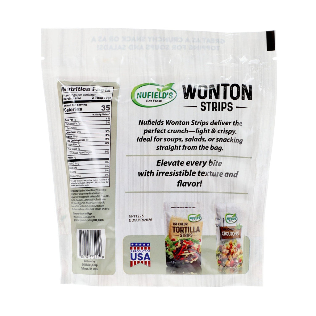 Nufields Wonton Strips For Soups And Salads, 1-ct.