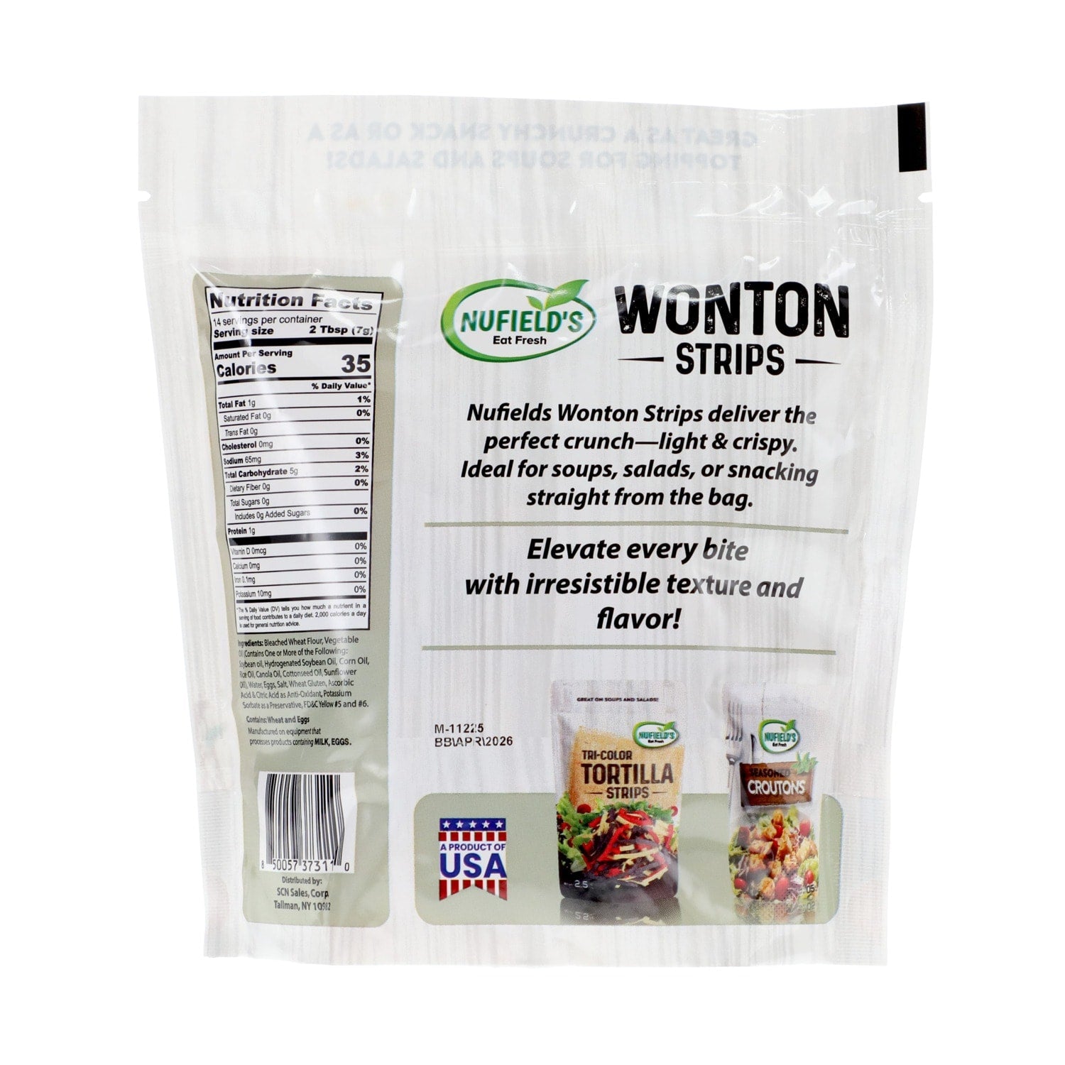 Nufields Wonton Strips For Soups And Salads, 1-ct.