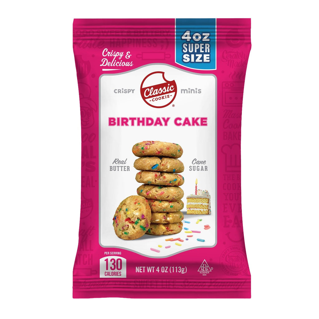 Classic Cookies Mini Cookies - Birthday Cake, 4-oz. Bags