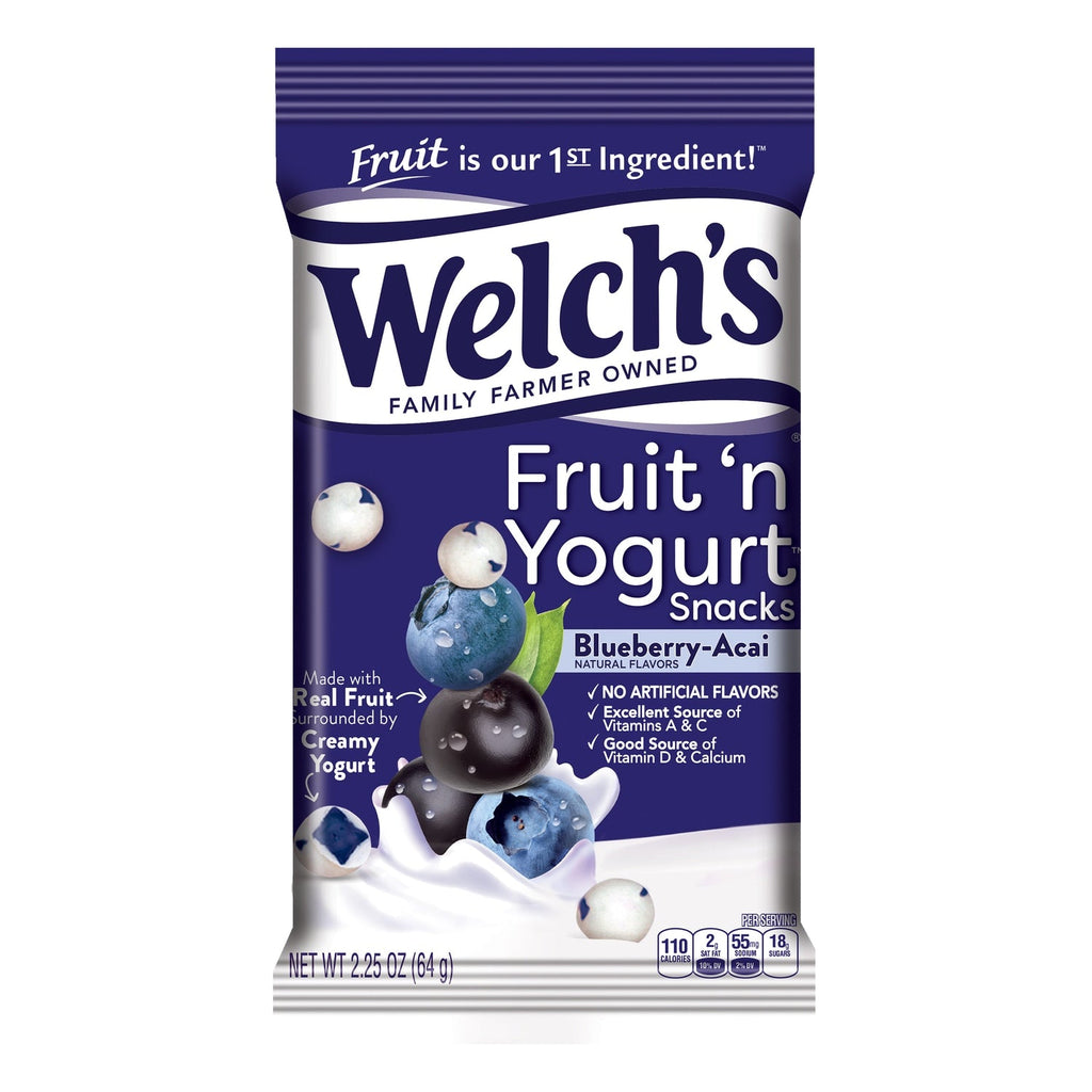 Welch's Blueberry Flavored Fruit and Yogurt Snacks, 2.25-oz. Bags