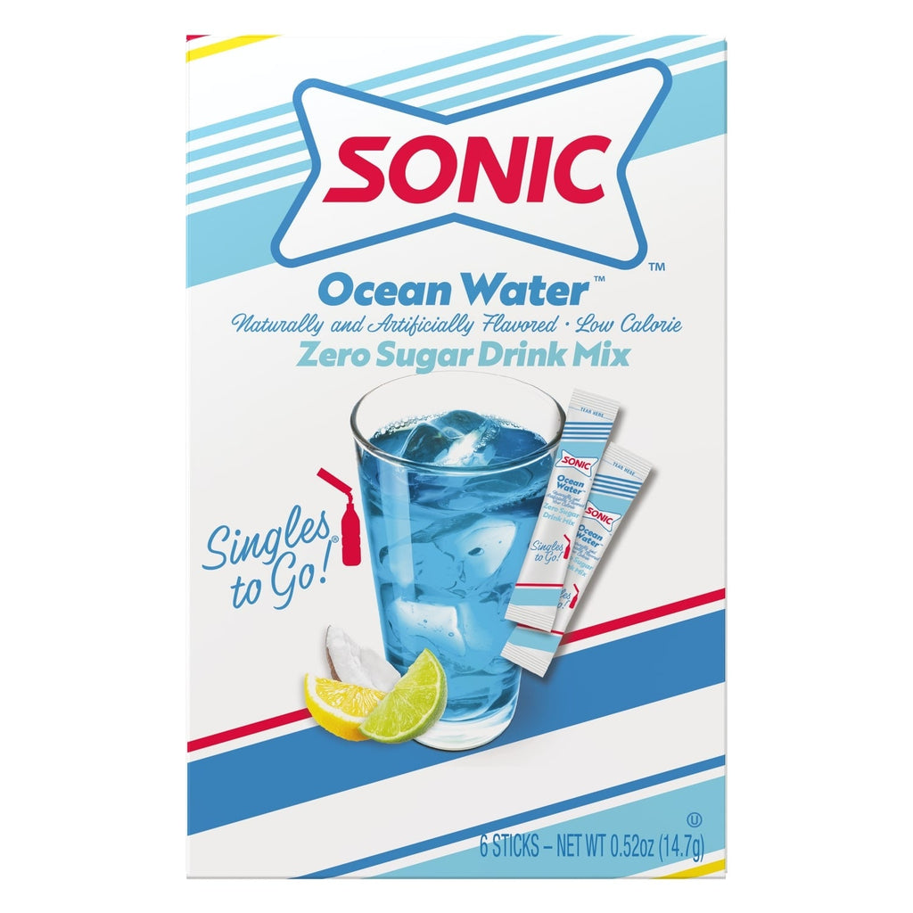 Sonic Ocean Water Zero Sugar Drink Mix, 6-ct. Box