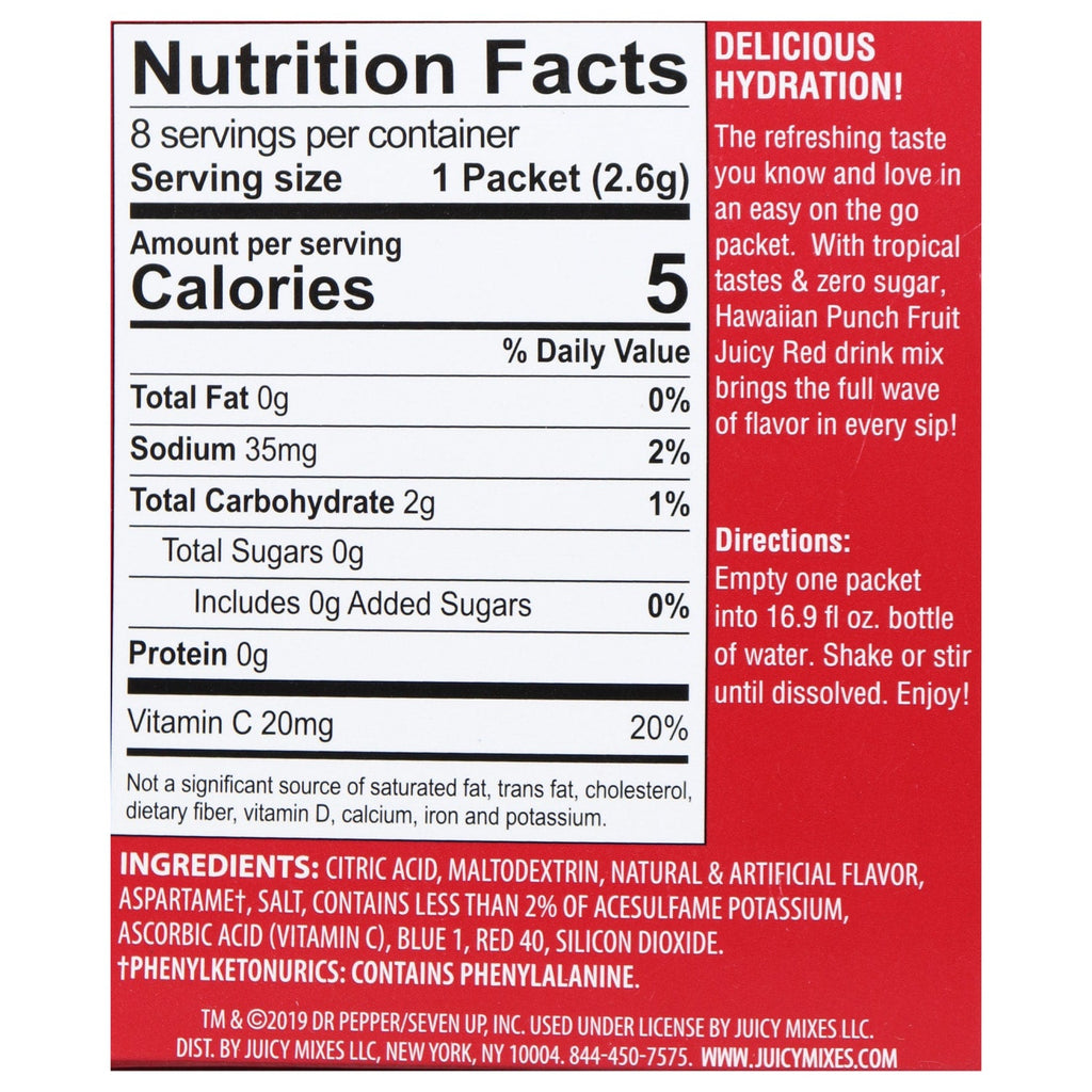 Hawaiian Punch Juicy Red, 8-ct. Packs