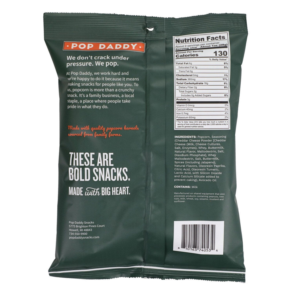 Pop Daddy Jalapeno Cheddar Flavored Popcorn, 1-ct.