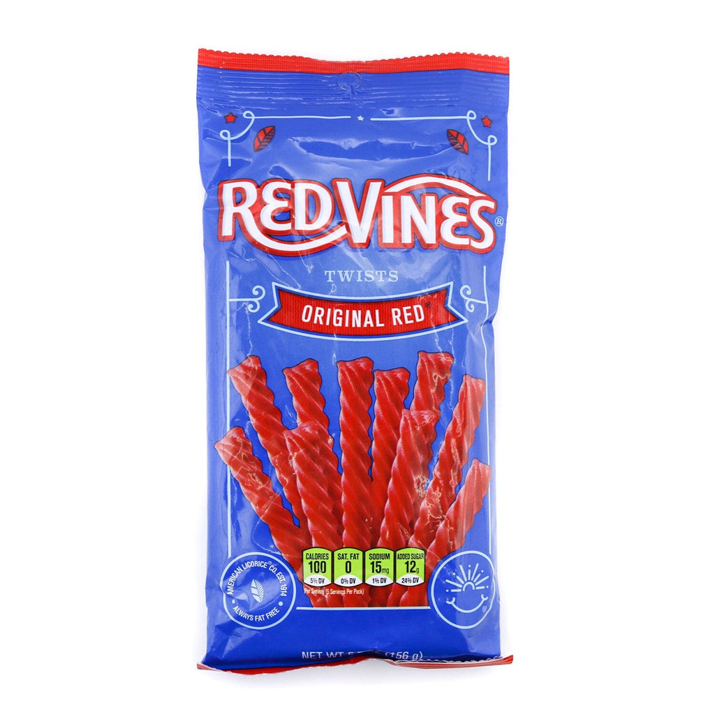 Red Vines Original Red Licorice Twists Candy, 5.5-oz. Bag