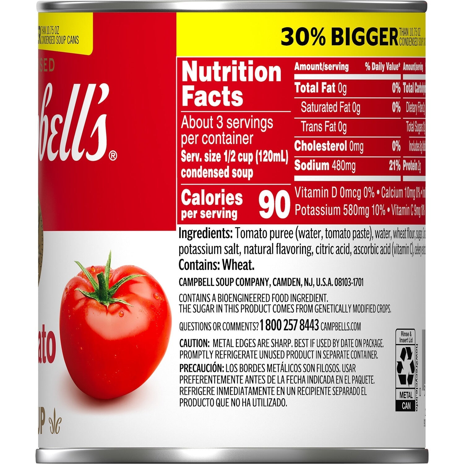 Campbell's Condensed Tomato Soup, 14.3-oz. Cans