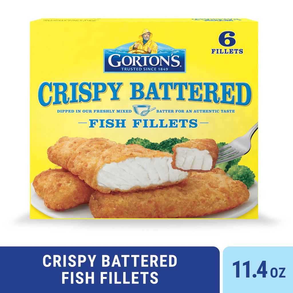 Gorton's Frozen Crispy Battered Wild-Caught Fish Fillets, 6 ct.