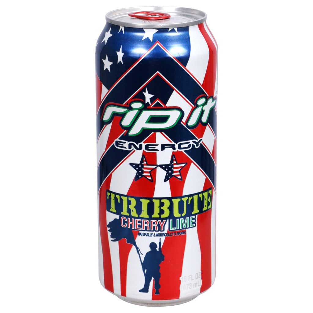 Rip It Tribute Cherry Lime Flavored Energy Drinks, 16 oz.