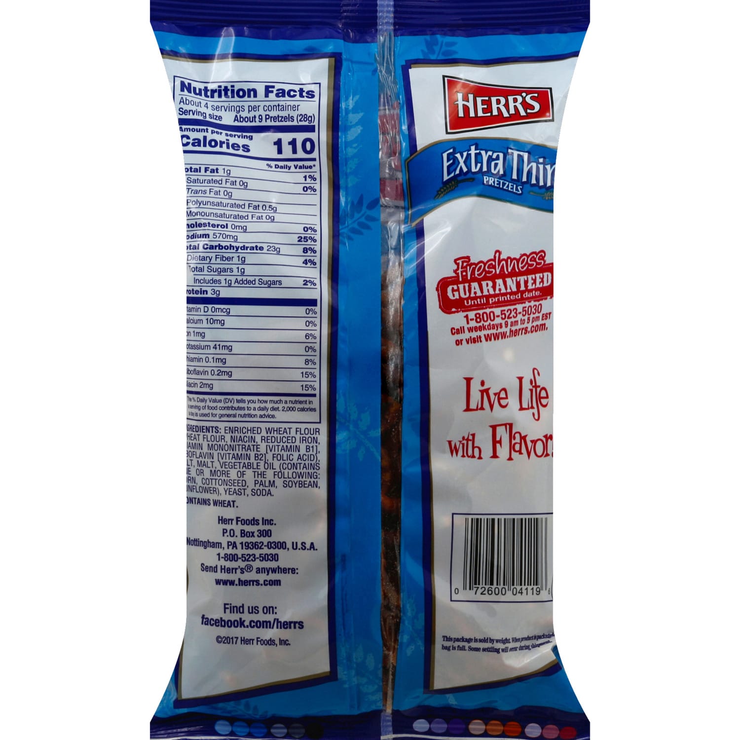 Herr's Extra Thin Pretzels, 1-ct.