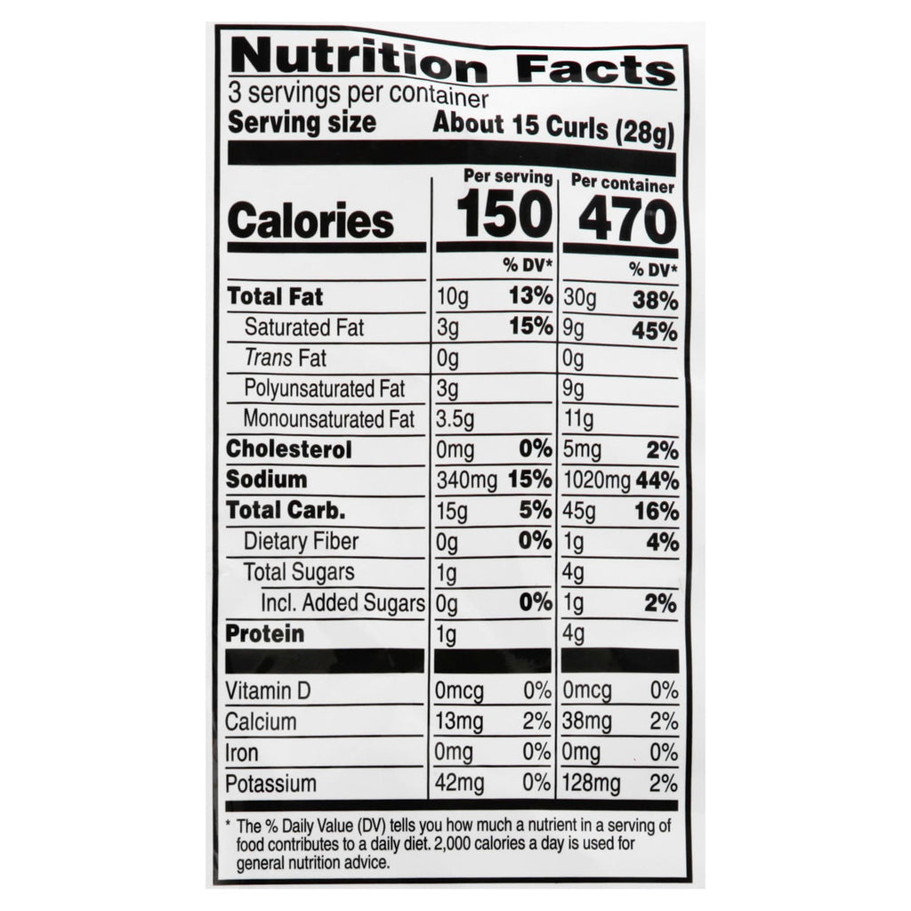 Herrâs Buffalo Blue Cheese Flavored Cheese Curls, 3 oz.
