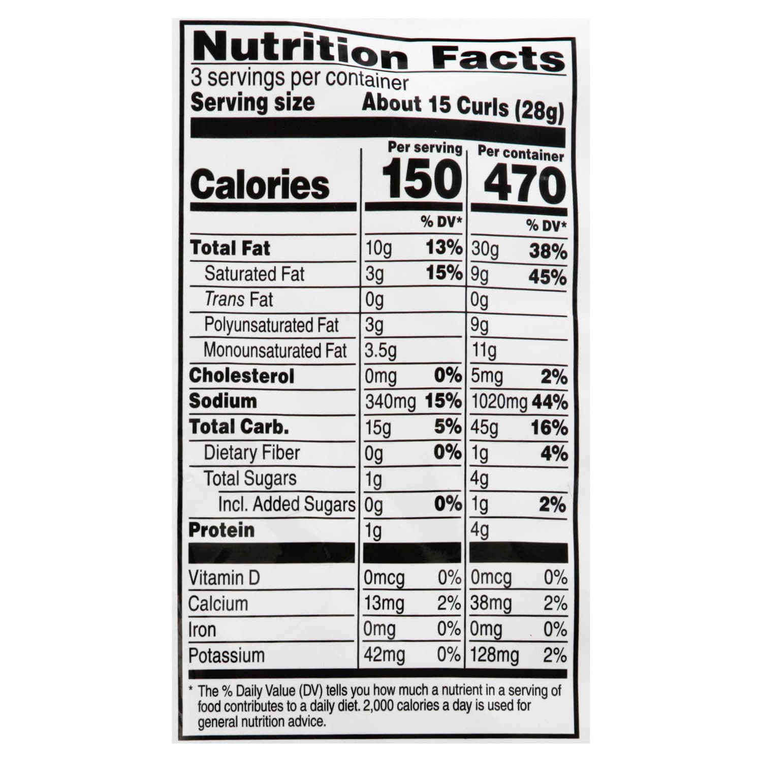 Herrâs Buffalo Blue Cheese Flavored Cheese Curls, 3 oz.